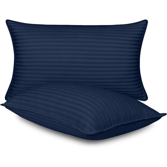 Bedding Bed Pillows for Sleeping King Size (Navy) Set of 2 Cooling Hotel… - Picture 1 of 8